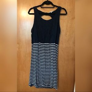 Large Navy Blue Charming Charlie Dress